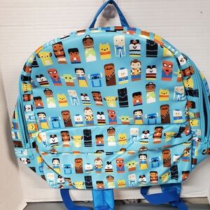 Blue Cartoon Character Backpack